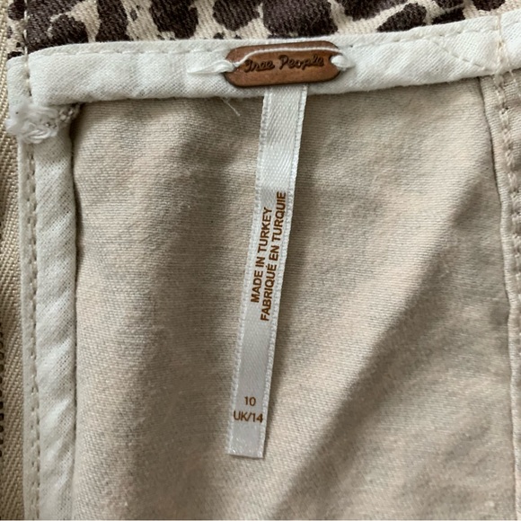 Free People Leopard Print Skirt - Black and Tan - Picture 5 of 11